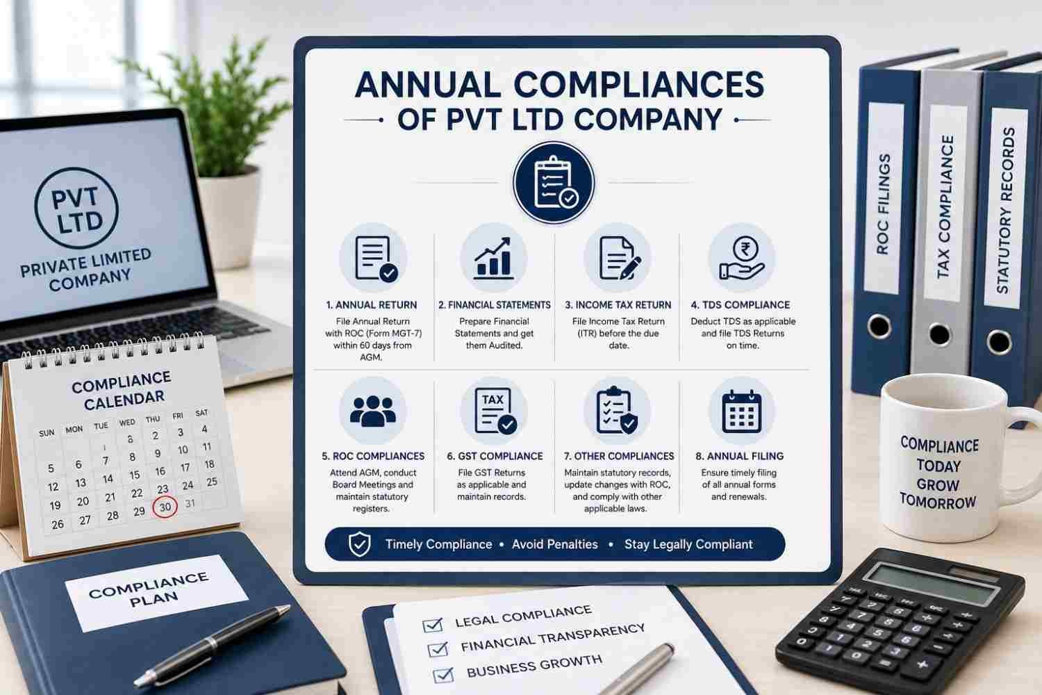 Annual compliance documents and consultation for private limited company